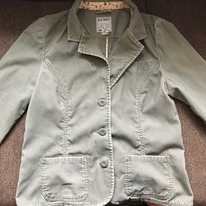 Olive green corduroy coat/blazer